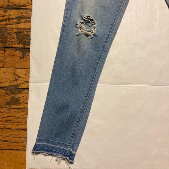 Flying Money Platinum Distress Raw Hem Skinny Jean - Picture 3 of 10